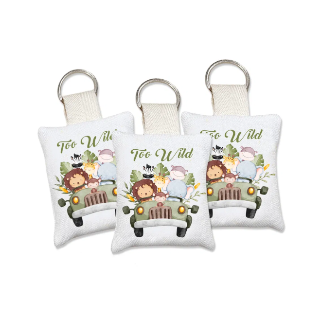 Μαξιλαράκι μπρελόκ σαφάρι αναμνηστικό δώρο για πάρτι ή παιδική μπομπονιέρα